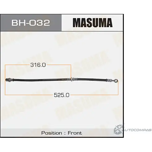 Шланг тормозной MASUMA BH-032 DXKE3 H 1422880278 изображение 0