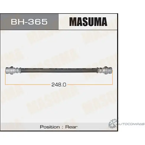 Шланг тормозной MASUMA I91C 3W 1422880546 BH-365 изображение 0