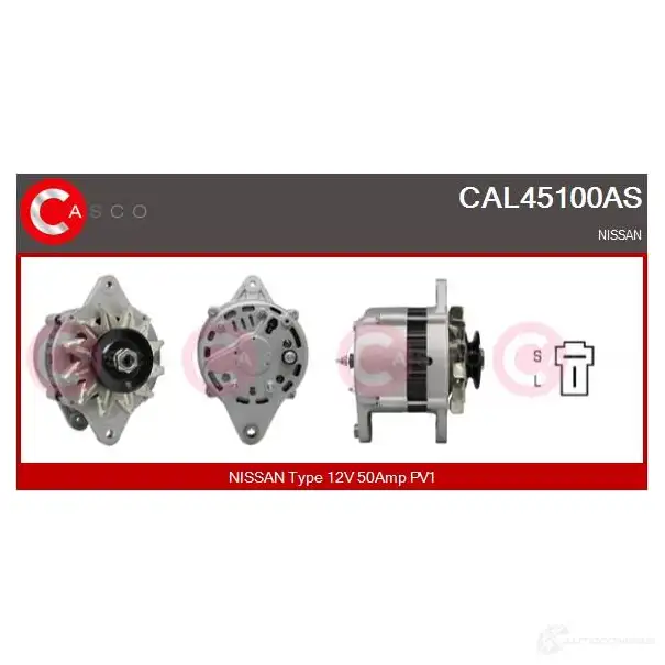 Генератор CASCO cal45100as 8000000080561 3258267 NB1 DDM изображение 0