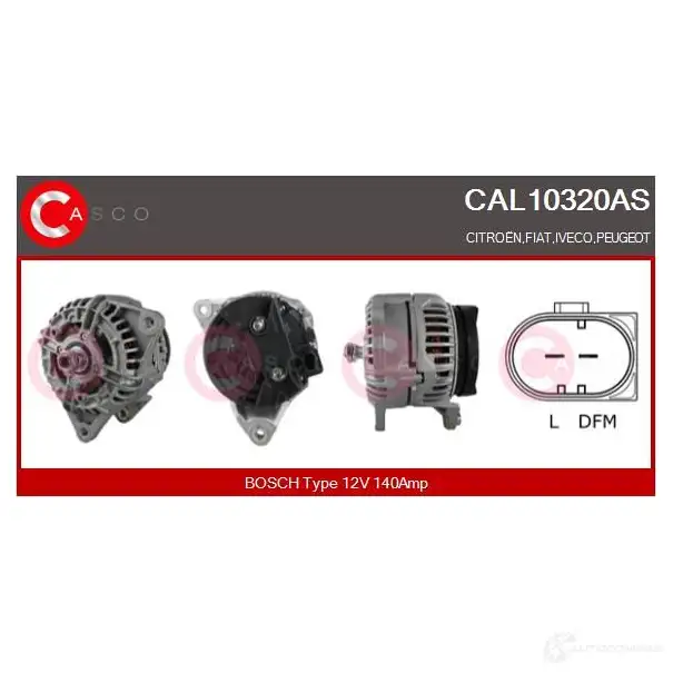 Генератор CASCO 3255494 BS K4S cal10320as 8000000253989 изображение 0
