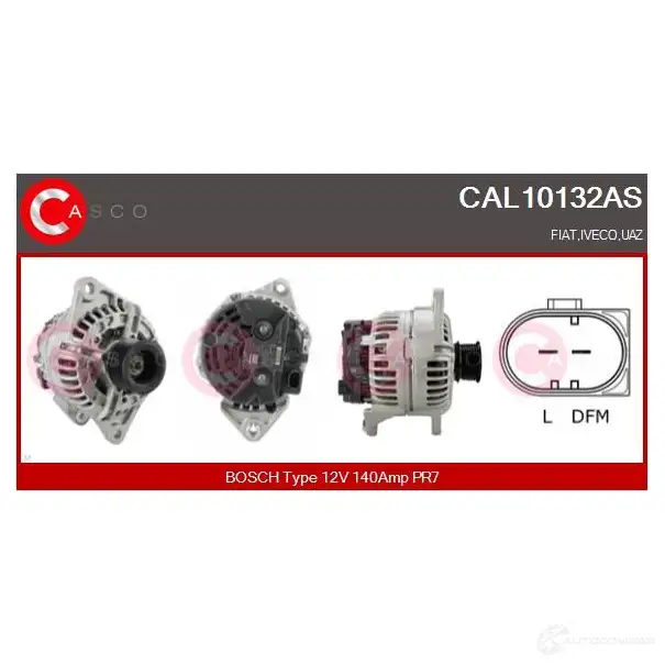 Генератор CASCO 8000000253996 cal10132as 3255206 R 59KZ
