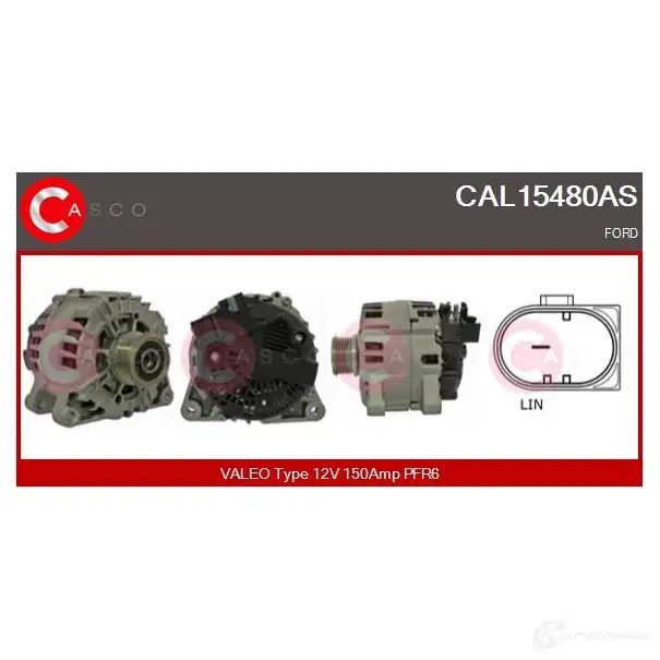 Генератор CASCO 1425056163 cal15480as RTRVOP G