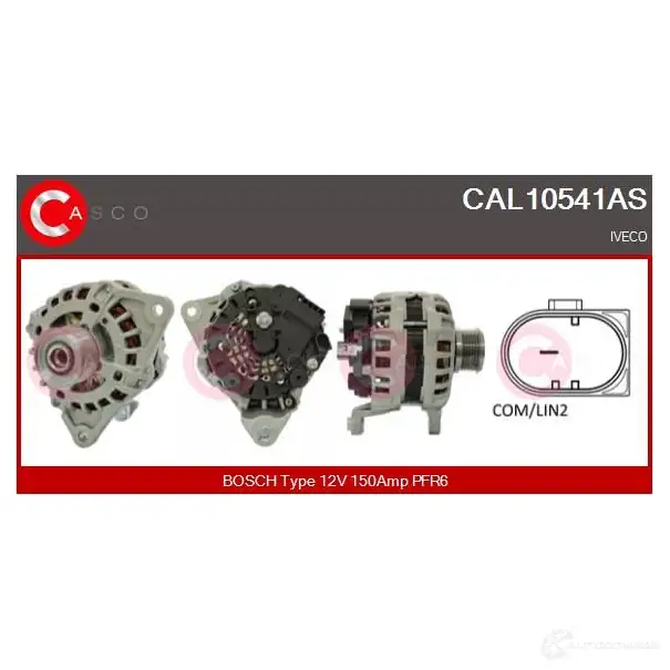 Генератор CASCO 1437943536 UU2 510T cal10541as