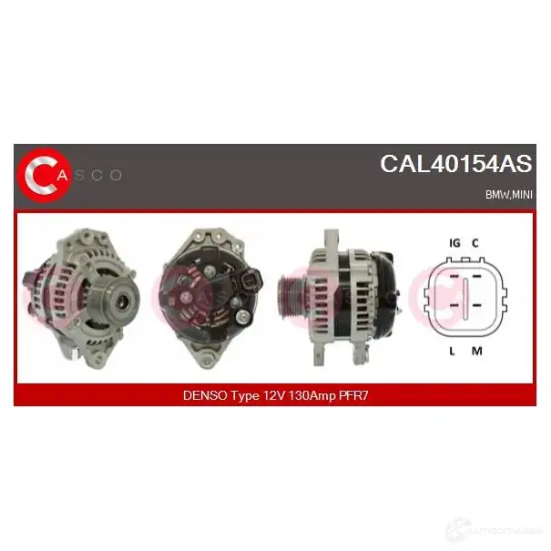 Генератор CASCO 3257817 8000000097835 cal40154as CR0 LN