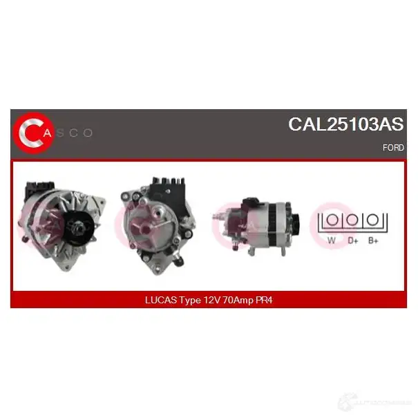 Генератор CASCO 8000000077967 3256996 36 P0Q20 cal25103as