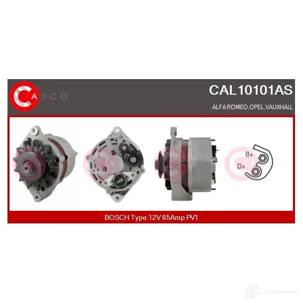 Генератор CASCO QCQZZ 2 8000000104854 3255153 cal10101as