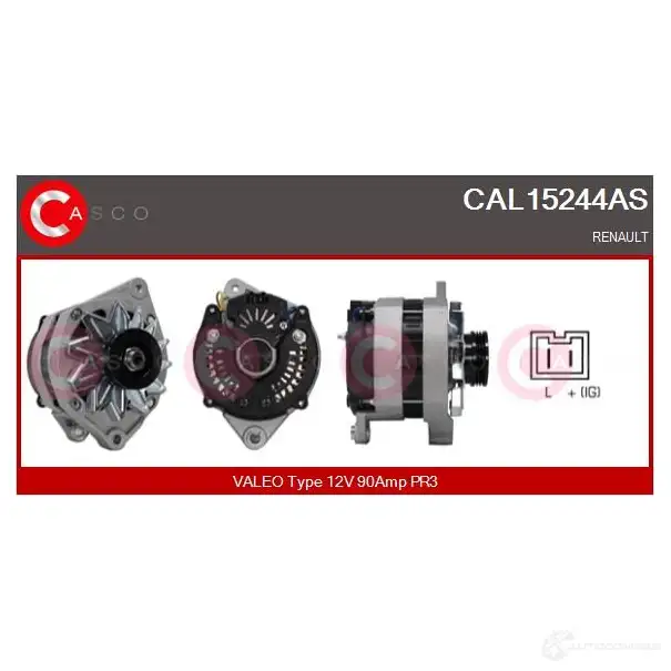 Генератор CASCO 3256312 Z7V3X M 8000000093837 cal15244as