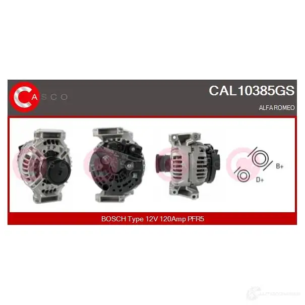 Генератор CASCO 3255593 cal10385gs 8000000099914 U 5H85G2
