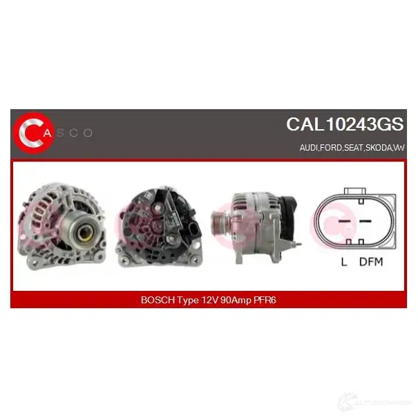 Генератор CASCO 1W1T4 BR cal10243gs 8000000058867 3255367