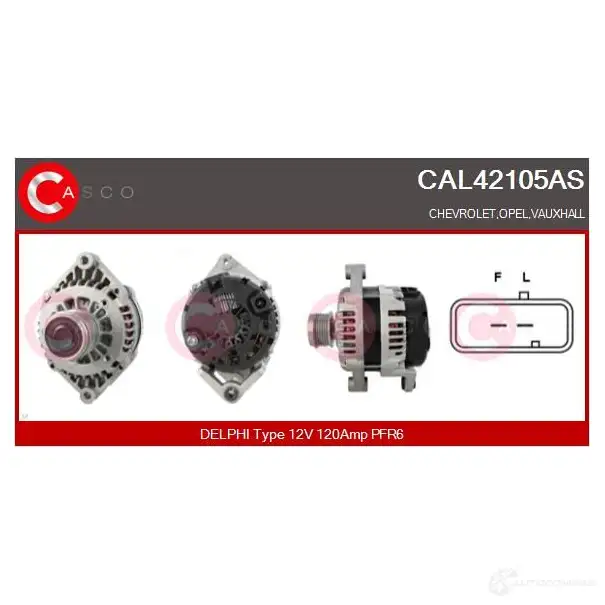 Генератор CASCO ZDUM8 P 1438230220 cal42105as изображение 0