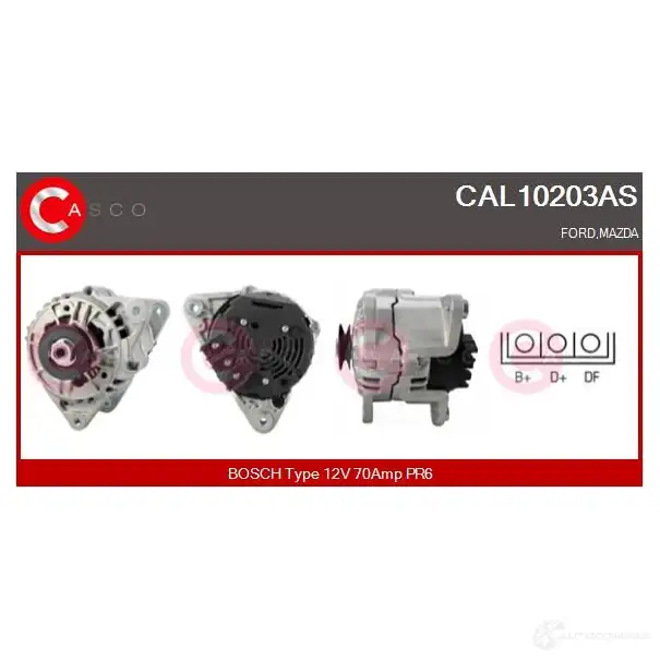 Генератор CASCO cal10203as O 991Y 8000000076113 3255302 изображение 0