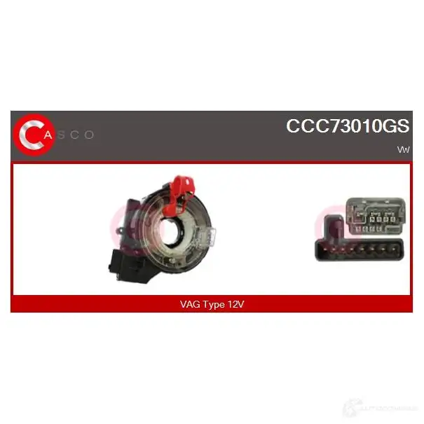 Шлейф подрулевой, кольцо срс CASCO 1437921304 2X3 86T ccc73010gs изображение 0