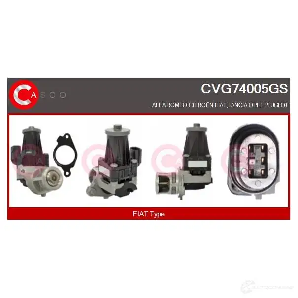 Клапан ЕГР CASCO cvg74005gs 1437923890 W QI6X