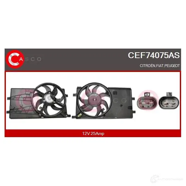 Мотор вентилятора радиатора CASCO 1437938270 SZY HY cef74075as