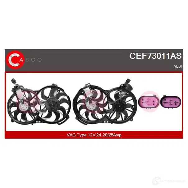 Мотор вентилятора радиатора CASCO 1437938236 cef73011as EDL 1YX