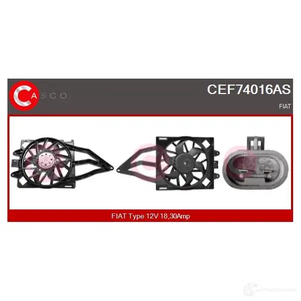 Мотор вентилятора радиатора CASCO 1437938107 DK TN0 cef74016as