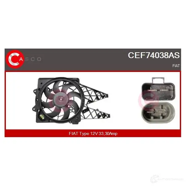 Мотор вентилятора радиатора CASCO 1437938104 OS1MUH L cef74038as