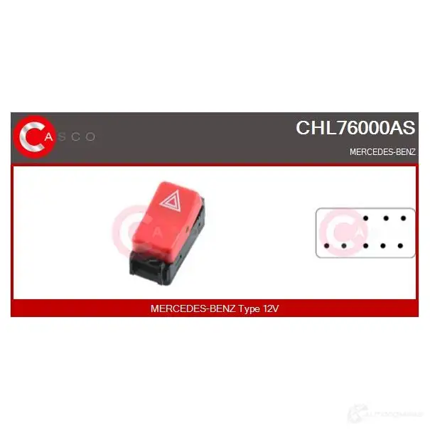 Кнопка аварийной сигнализации CASCO 1437338785 chl76000as C 3EG1