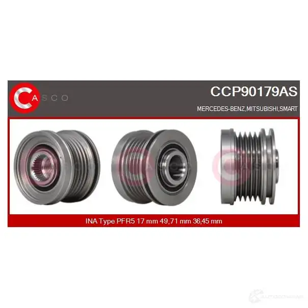 Шкив генератора CASCO 98 WJYP ccp90179as 1232316443 изображение 0