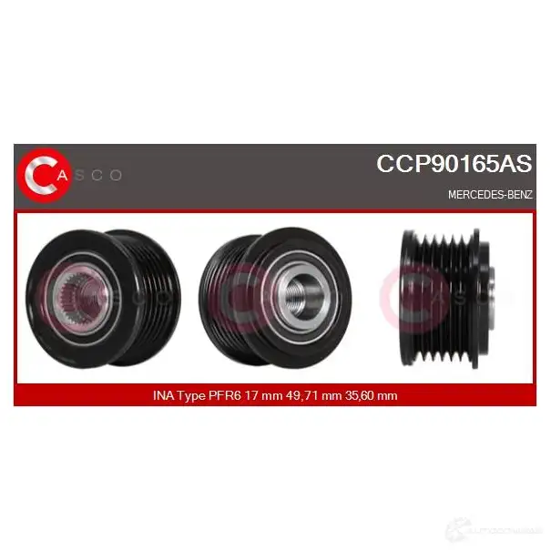 Шкив генератора CASCO ccp90165as Z PM0XE 1232316265