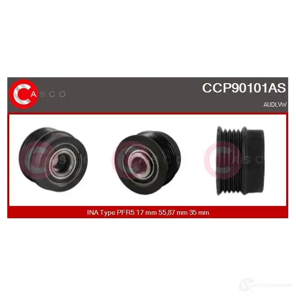 Шкив генератора CASCO ccp90101as 4 I3LUVK 3259075 8000000265500