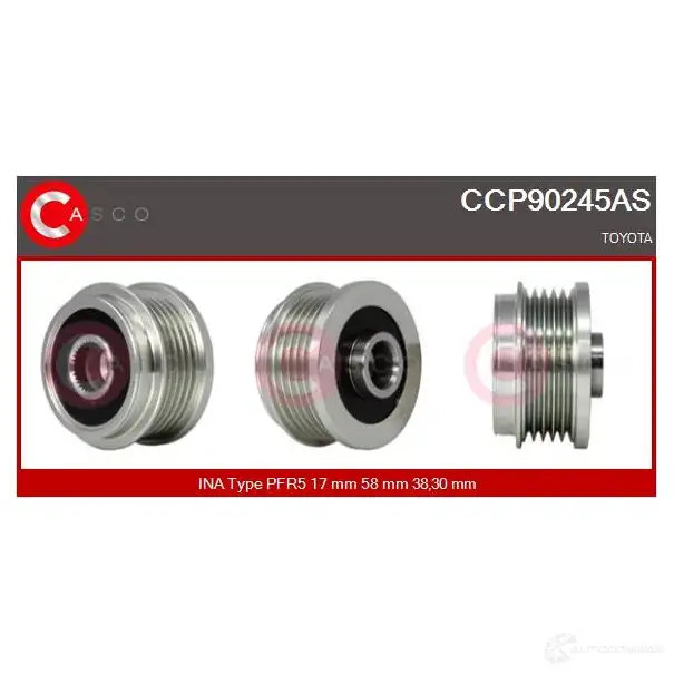 Шкив генератора CASCO 1232317469 ccp90245as V HK5UI