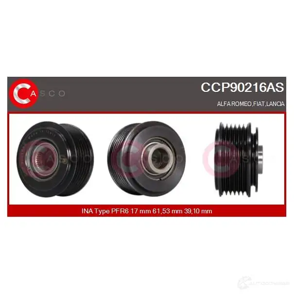 Шкив генератора CASCO 3259274 ccp90216as 8K5 RC 8000000266378 изображение 0