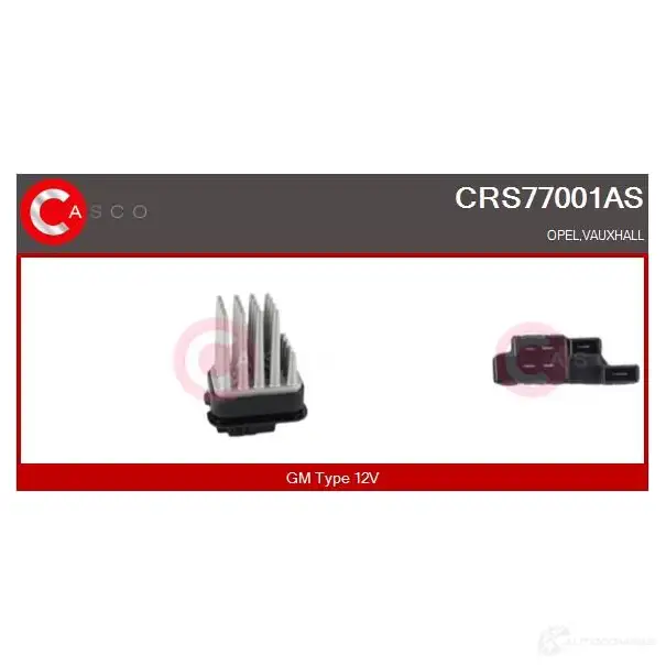 Резистор вентилятора печки CASCO crs77001as 1424963163 7M NSRY изображение 0
