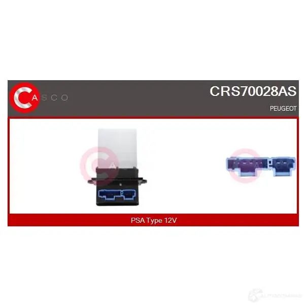 Резистор вентилятора печки CASCO 1424963030 crs70028as SKQ AAV изображение 0