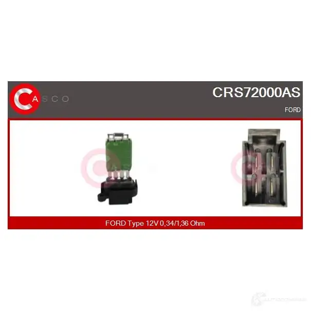 Резистор вентилятора печки CASCO U EB09 crs72000as 1424963095 изображение 0