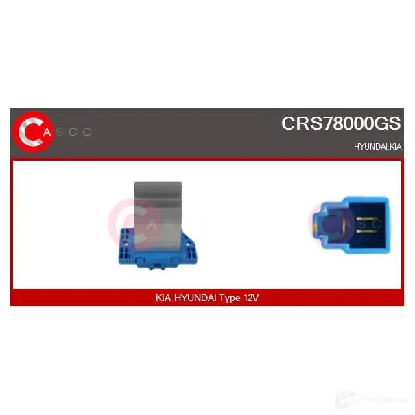 Резистор вентилятора печки CASCO crs78000gs F G2RX14 1437922213 изображение 0