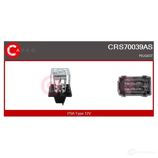Резистор вентилятора печки CASCO 1437922322 6036QG C crs70039as