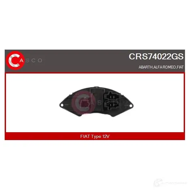Резистор вентилятора печки CASCO 49DG W crs74022gs 1424963132