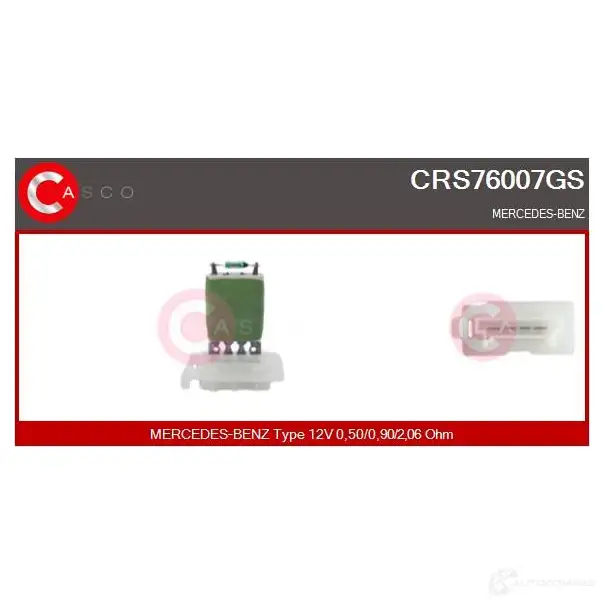 Резистор вентилятора печки CASCO 1424963154 6F5D SV9 crs76007gs изображение 0