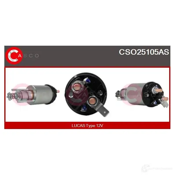 Втягивающее реле стартера CASCO 8000000158802 cso25105as 3261164 WBBA VX
