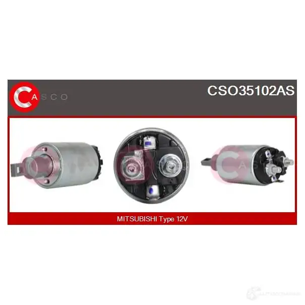 Втягивающее реле стартера CASCO 8000000192493 cso35102as H7SE V3C 3261190 изображение 0