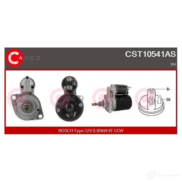 Стартер CASCO cst10541as 8000000301765 3262584 AAQ PKS изображение 0