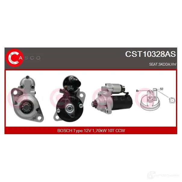 Стартер CASCO 8000000100405 cst10328as 3262346 HLA AN