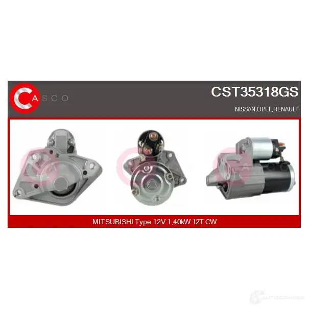 Стартер CASCO 8000000306371 O PAG5E cst35318gs 3264016