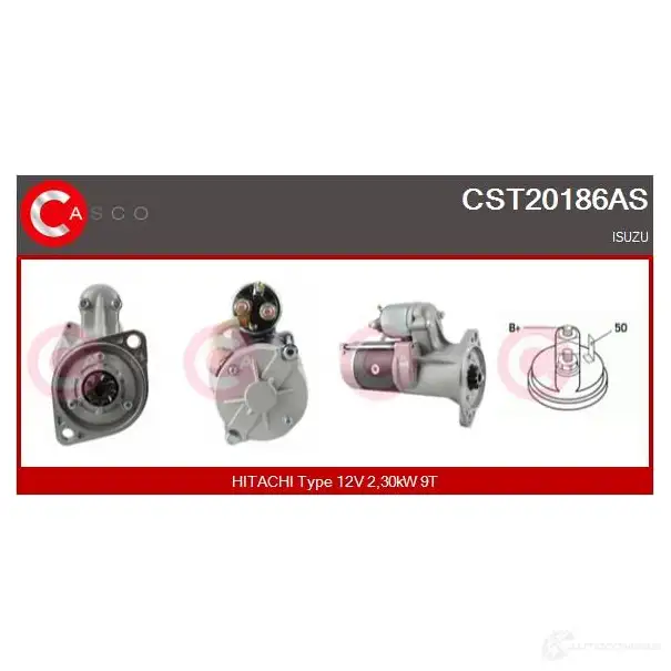 Стартер CASCO 8000000096371 cst20186as 3263341 WP ADLW