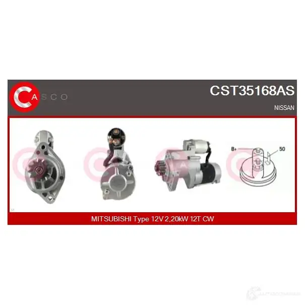 Стартер CASCO 8000000084569 cst35168as H7 TXV 3263860