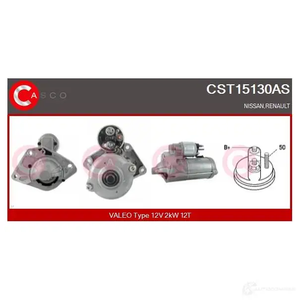 Стартер CASCO cst15130as 1424715716 LW 4VD