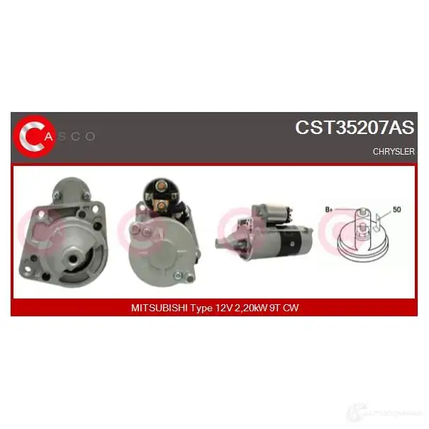 Стартер CASCO 1232387569 8000000104564 K1YQB GS cst35207as