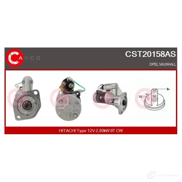 Стартер CASCO 8000000083425 cst20158as 3263309 WFW2KY N изображение 0