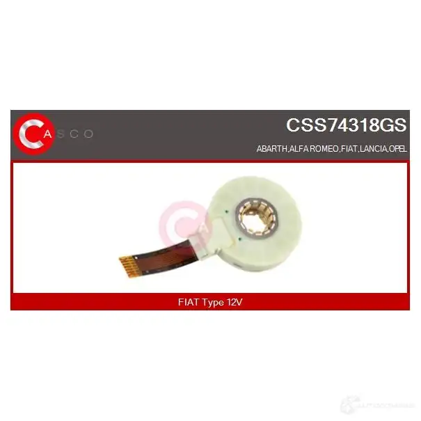 Шлейф подрулевой, витая пружина, кольцо срс CASCO css74318gs 8000000300805 3261980 U F2WTLI