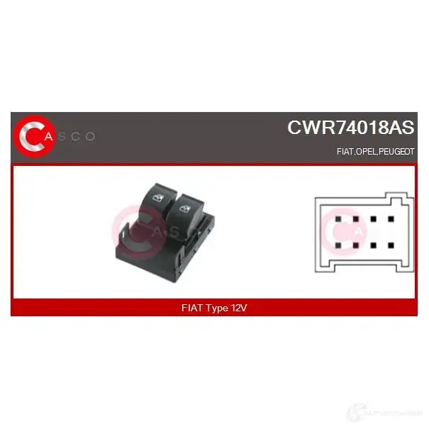 Кнопка стеклоподъемника CASCO cwr74018as VAOA7 K 1437338217