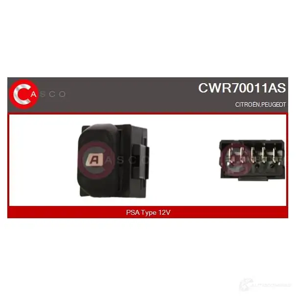 Кнопка стеклоподъемника CASCO 1437338152 cwr70011as 9AZ 3S