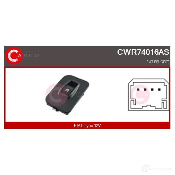 Кнопка стеклоподъемника CASCO JEC YR 1437338146 cwr74016as