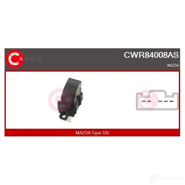 Кнопка стеклоподъемника CASCO 1437338311 cwr84008as Q 9BZP