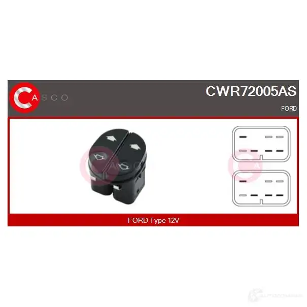 Кнопка стеклоподъемника CASCO cwr72005as 1437338221 C6F KYTT